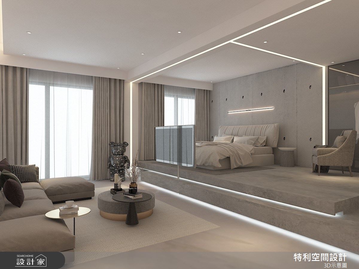 14坪預售屋＿現代風客廳臥室案例圖片＿特利空間設計＿特利_02之8