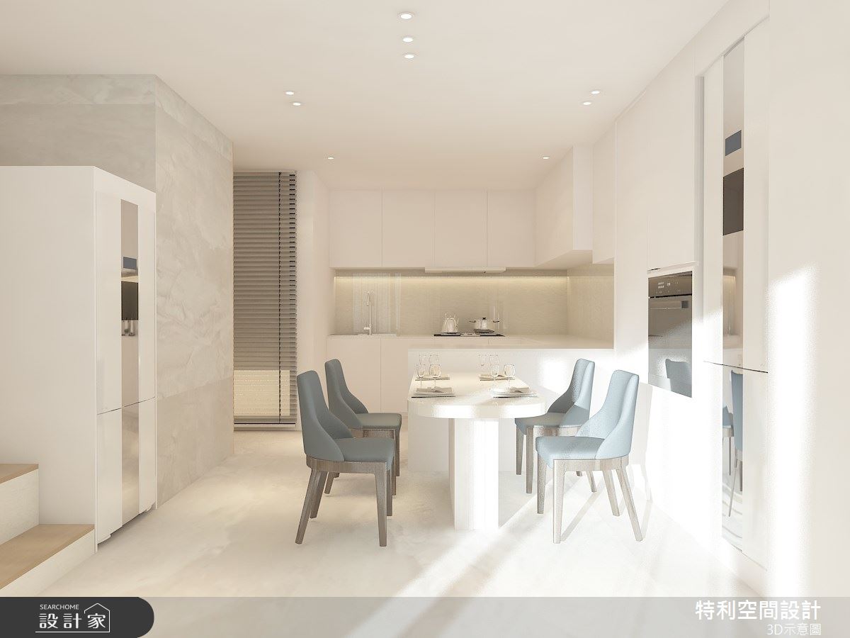 40坪新成屋(5年以下)＿現代美式風餐廳廚房案例圖片＿特利空間設計＿特利_09之4