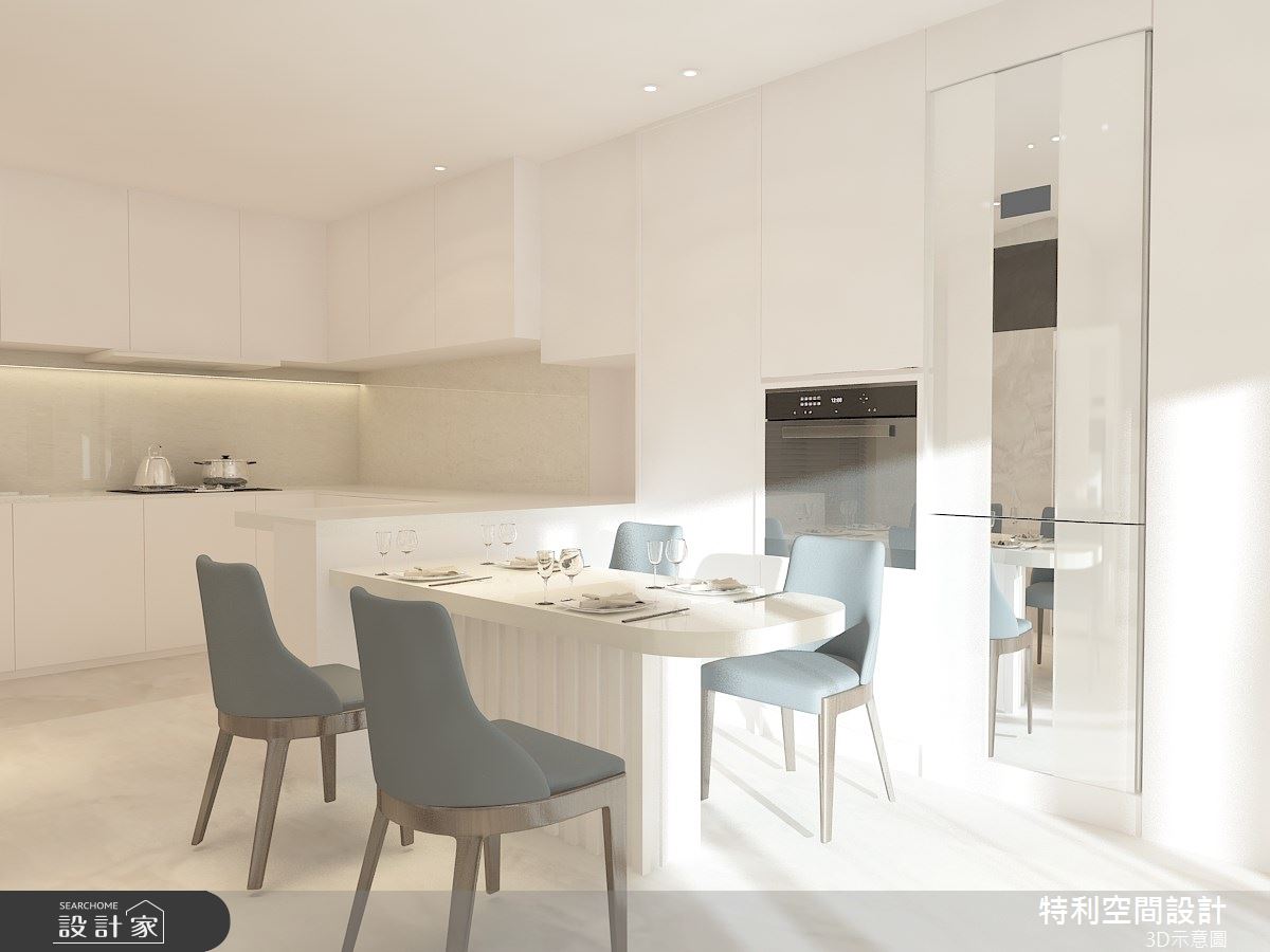 40坪新成屋(5年以下)＿現代美式風餐廳廚房案例圖片＿特利空間設計＿特利_09之5