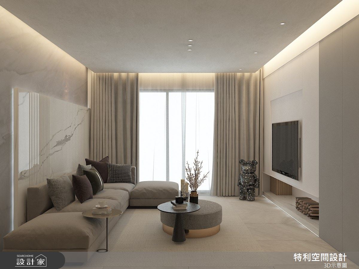 38坪預售屋＿現代風客廳案例圖片＿特利空間設計＿特利_11之1