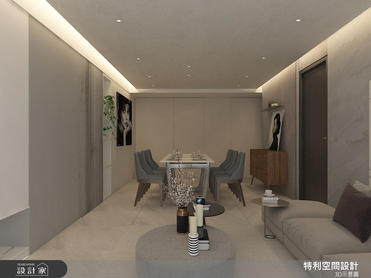 38坪預售屋＿現代風客廳餐廳案例圖片＿特利空間設計＿特利_11之2