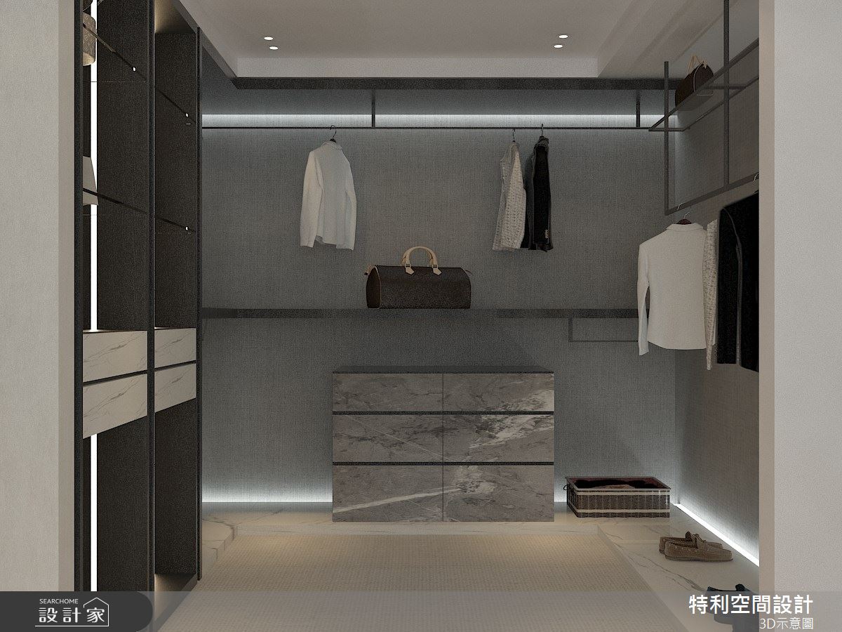 38坪預售屋＿現代風更衣間案例圖片＿特利空間設計＿特利_11之6