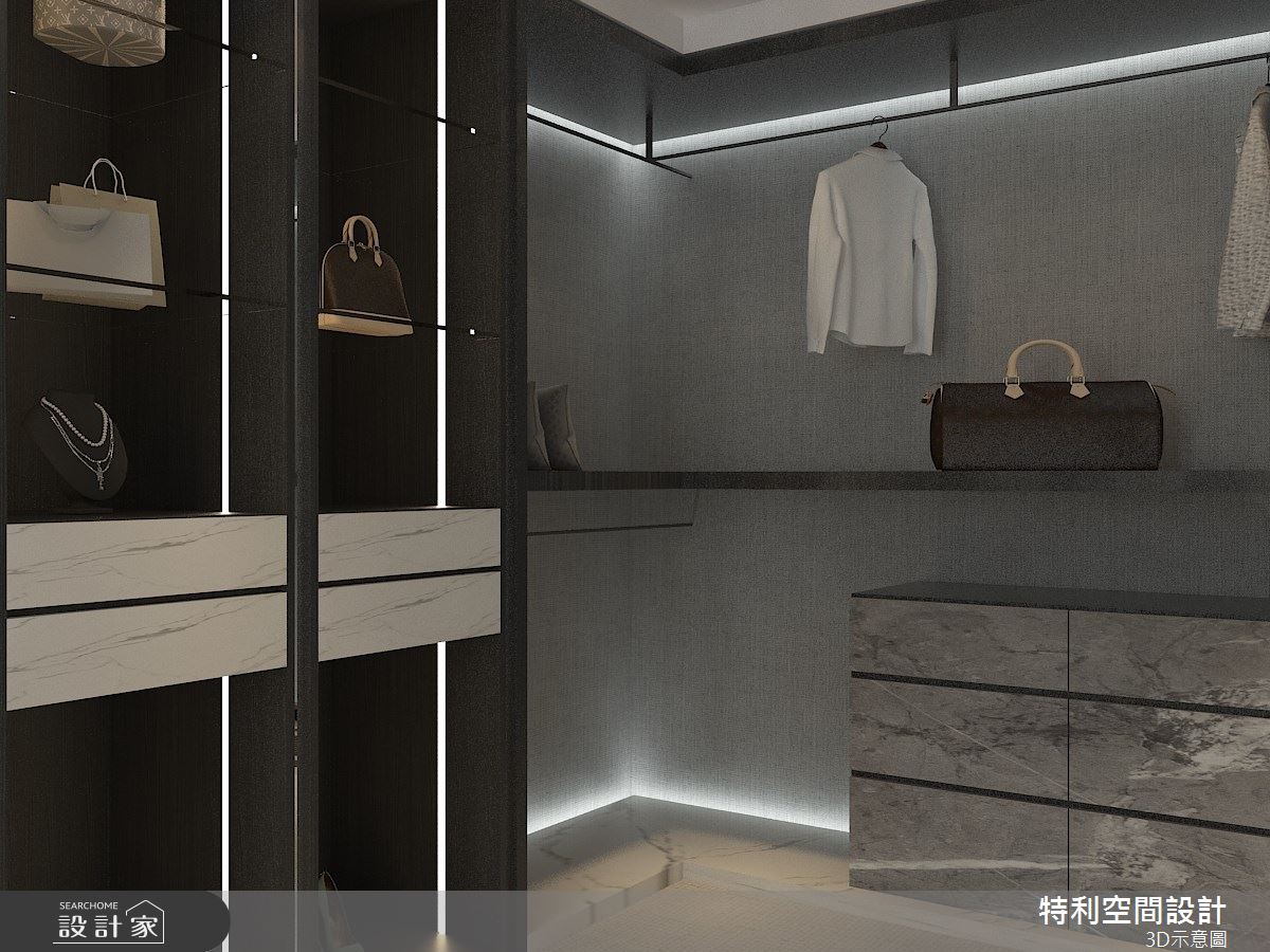 38坪預售屋＿現代風更衣間案例圖片＿特利空間設計＿特利_11之7