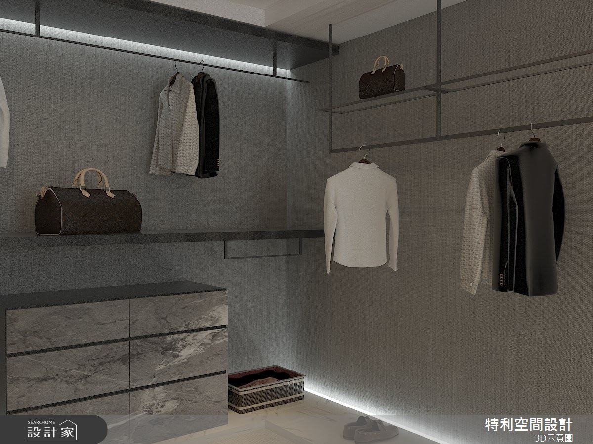 38坪預售屋＿現代風更衣間案例圖片＿特利空間設計＿特利_11之8