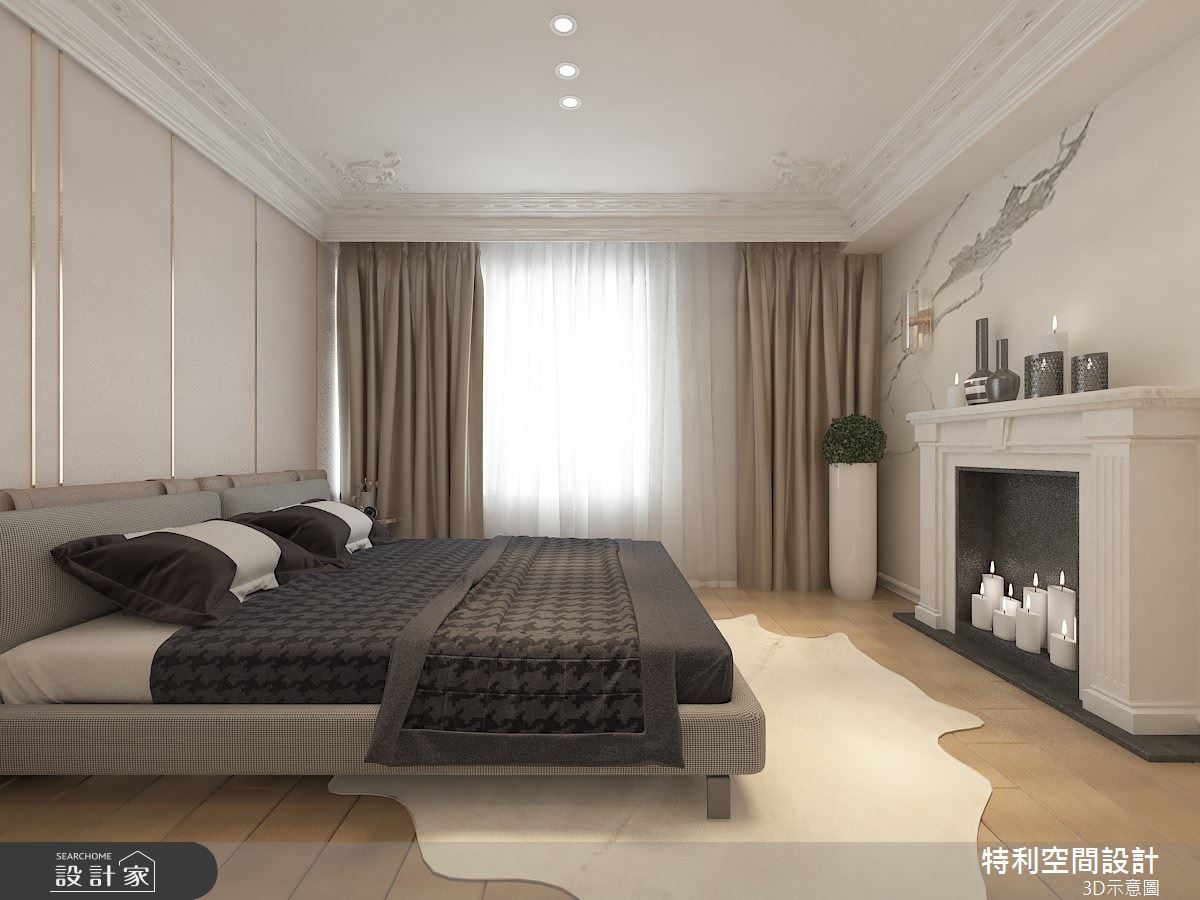 58坪新成屋(5年以下)＿現代法式風臥室案例圖片＿特利空間設計＿特利_15之8