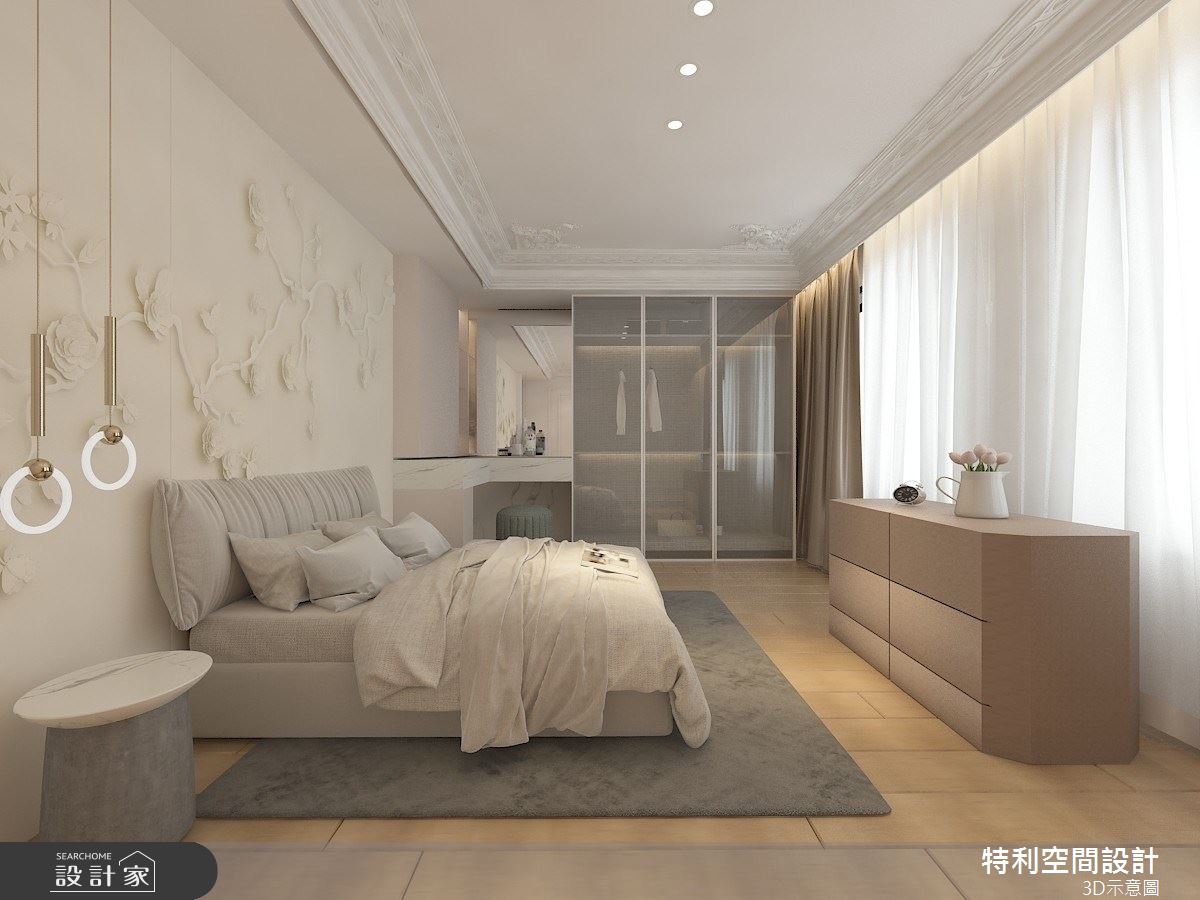 58坪新成屋(5年以下)＿現代法式風臥室案例圖片＿特利空間設計＿特利_15之11