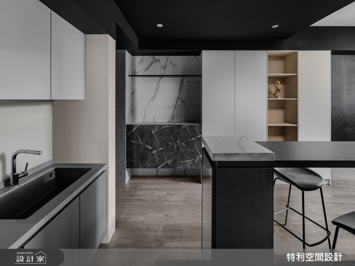 18坪新成屋(5年以下)＿現代風餐廳廚房中島案例圖片＿特利空間設計＿特利_16之3
