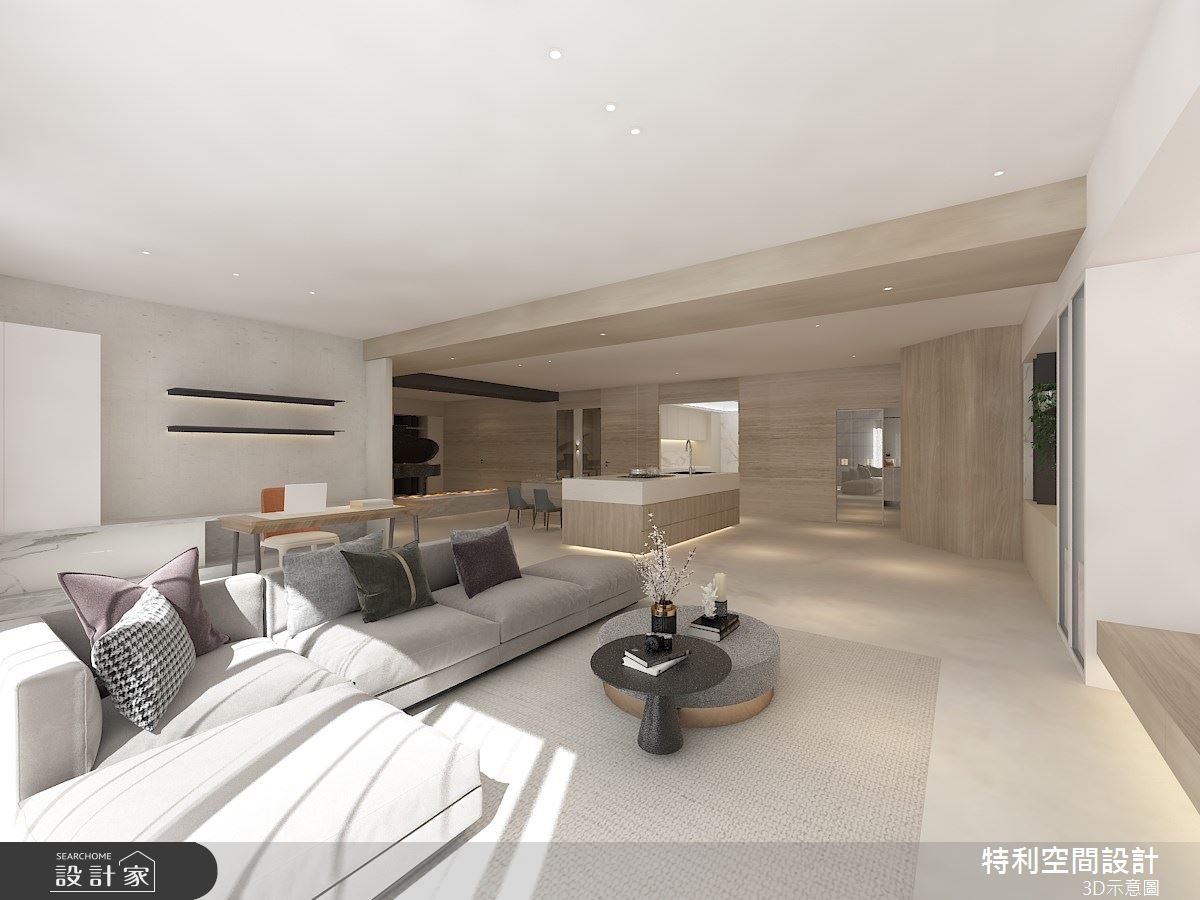 116坪毛胚屋＿義式極簡風客廳中島案例圖片＿特利空間設計＿特利_20之8