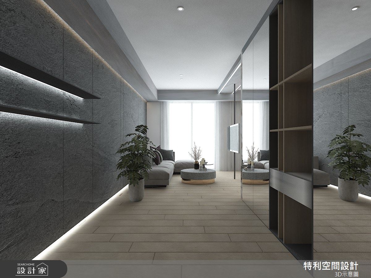 25坪預售屋＿現代風客廳案例圖片＿特利空間設計＿特利_21之1