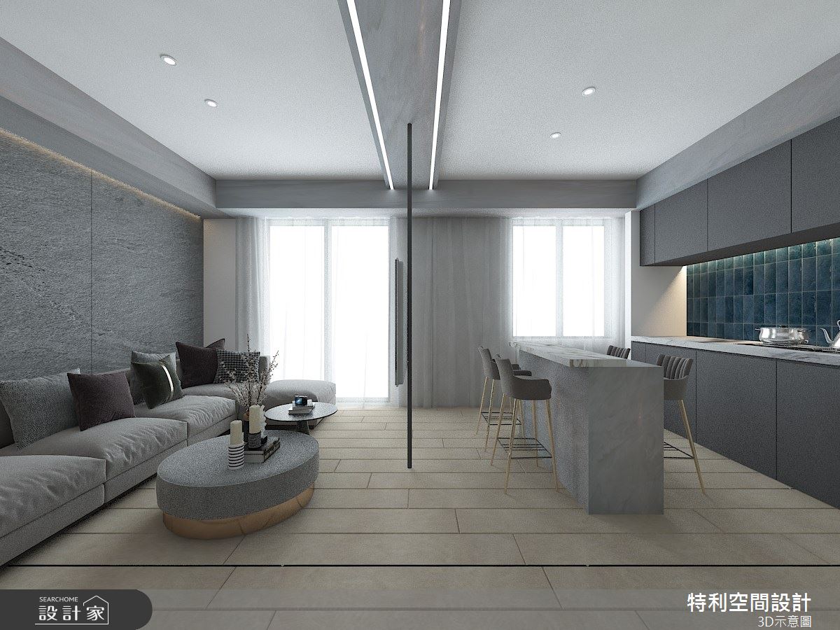 25坪預售屋＿現代風客廳餐廳案例圖片＿特利空間設計＿特利_21之4