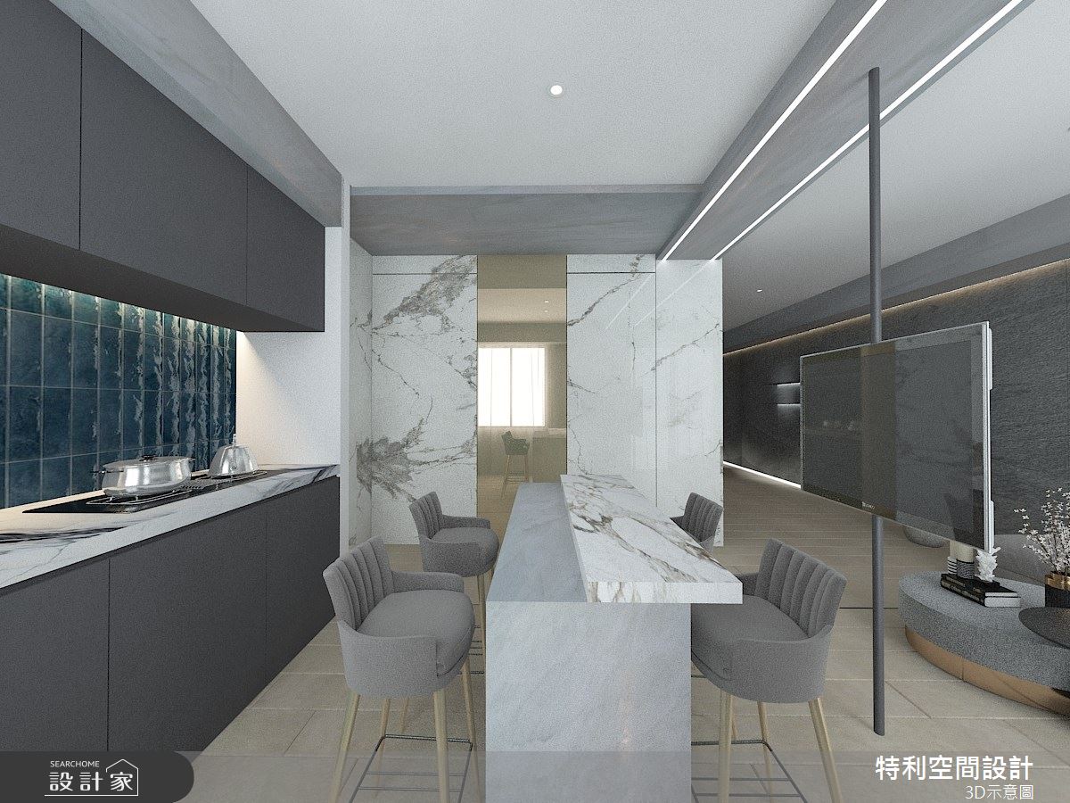 25坪預售屋＿現代風餐廳廚房案例圖片＿特利空間設計＿特利_21之6