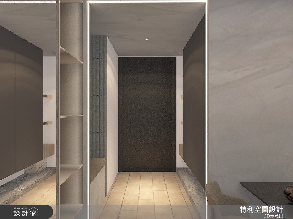 28坪新成屋(5年以下)＿現代風玄關案例圖片＿特利空間設計＿特利_24之1