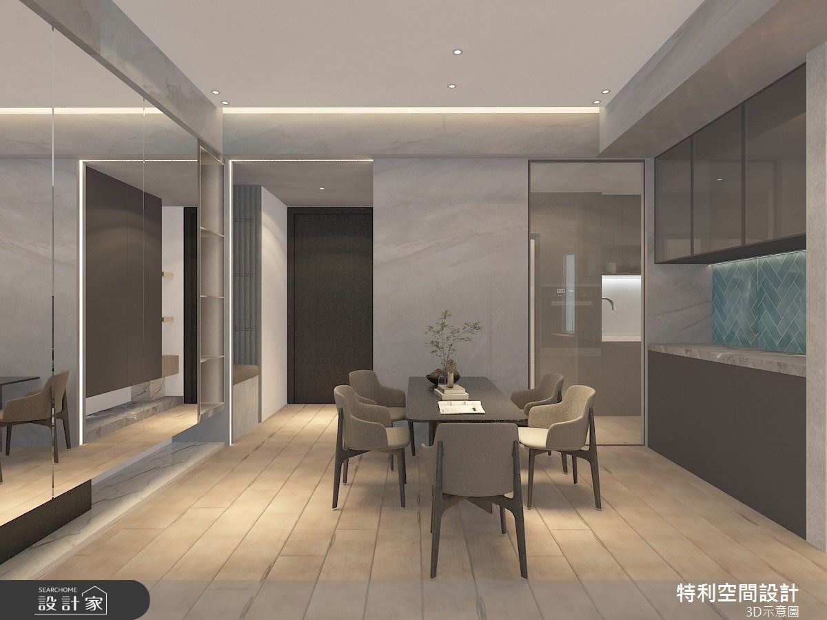 28坪新成屋(5年以下)＿現代風玄關餐廳案例圖片＿特利空間設計＿特利_24之2