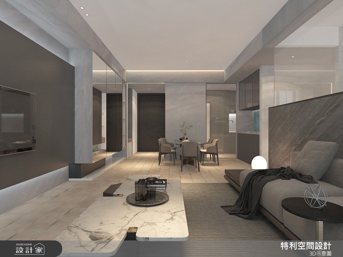 28坪新成屋(5年以下)＿現代風客廳餐廳案例圖片＿特利空間設計＿特利_24之4