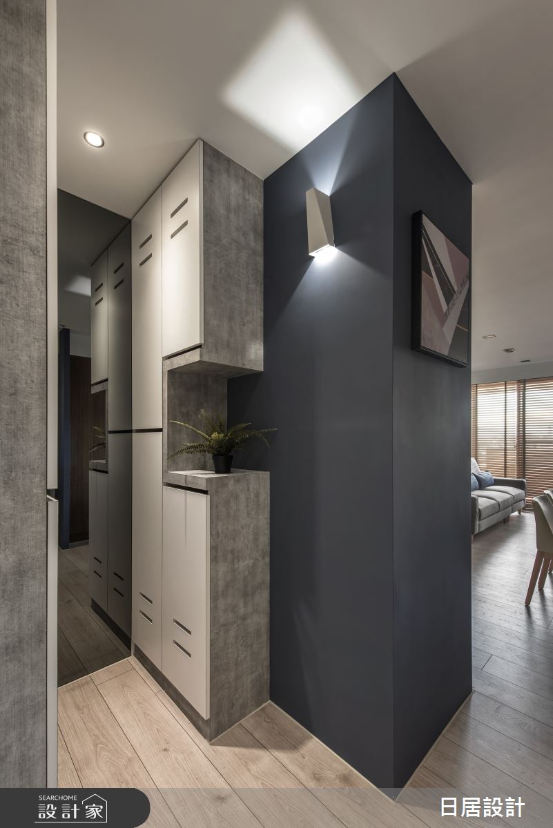 29坪新成屋(5年以下)＿混搭風玄關案例圖片＿日居設計＿日居_紳士之3