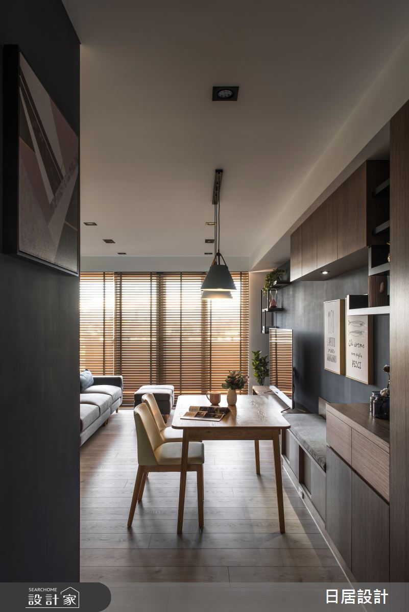 29坪新成屋(5年以下)＿混搭風玄關餐廳案例圖片＿日居設計＿日居_紳士之5