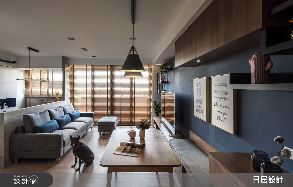 29坪新成屋(5年以下)＿混搭風客廳案例圖片＿日居設計＿日居_紳士之7