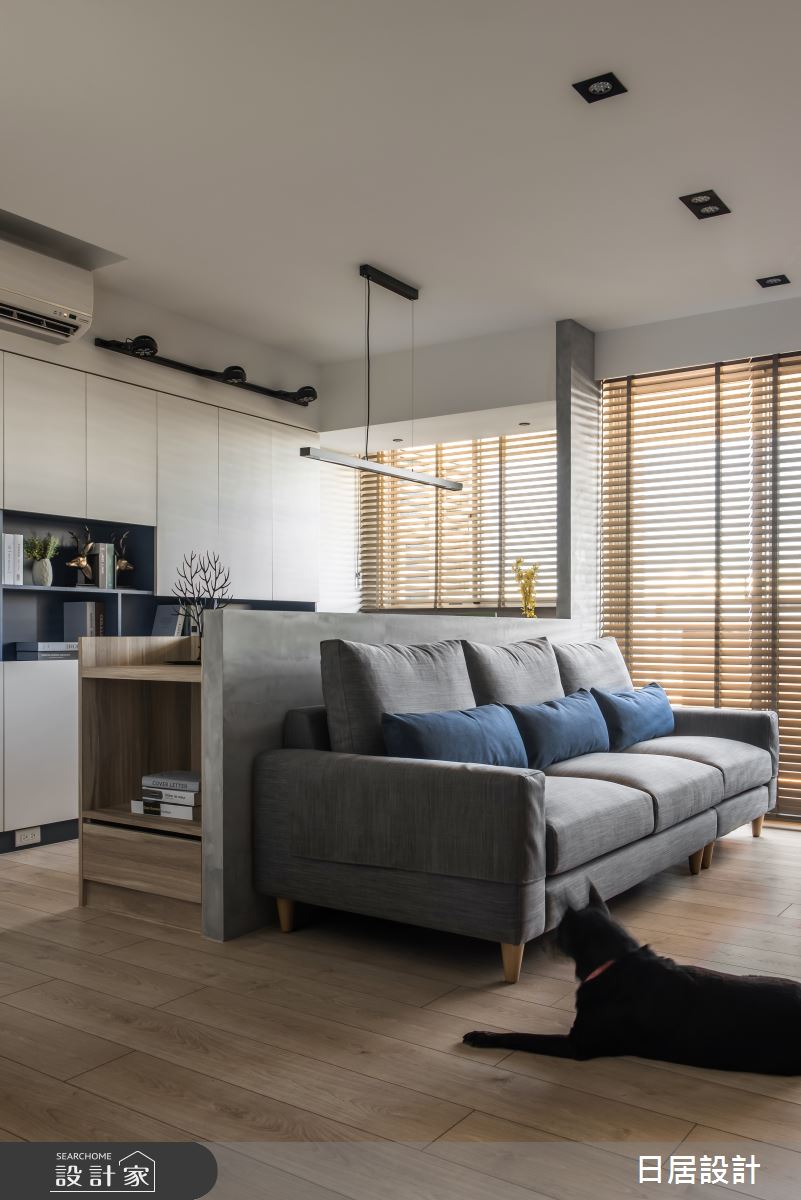 29坪新成屋(5年以下)＿混搭風客廳書房案例圖片＿日居設計＿日居_紳士之12