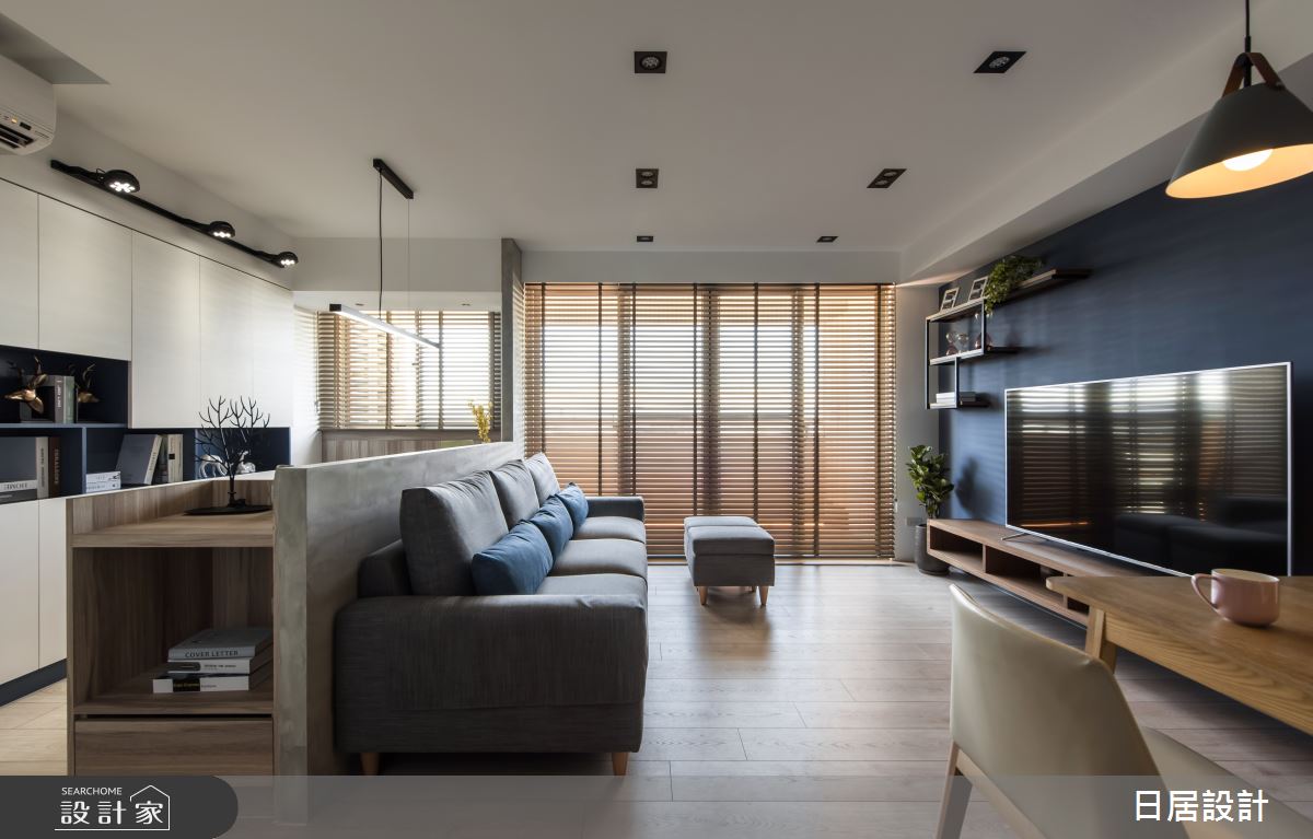 29坪新成屋(5年以下)＿混搭風客廳案例圖片＿日居設計＿日居_紳士之9