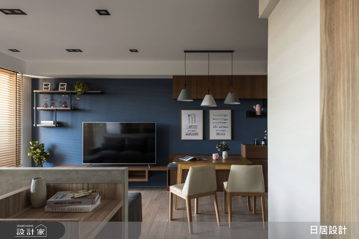 29坪新成屋(5年以下)＿混搭風客廳餐廳案例圖片＿日居設計＿日居_紳士之34