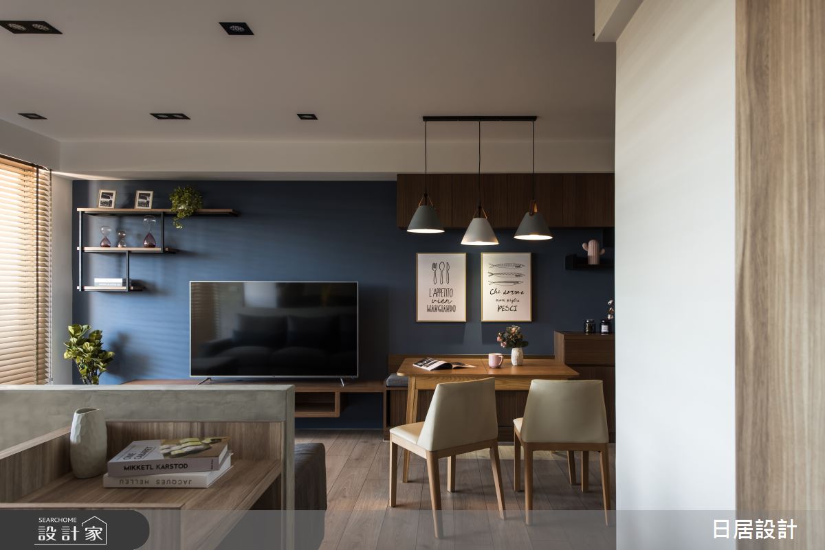 29坪新成屋(5年以下)＿混搭風客廳餐廳案例圖片＿日居設計＿日居_紳士之35