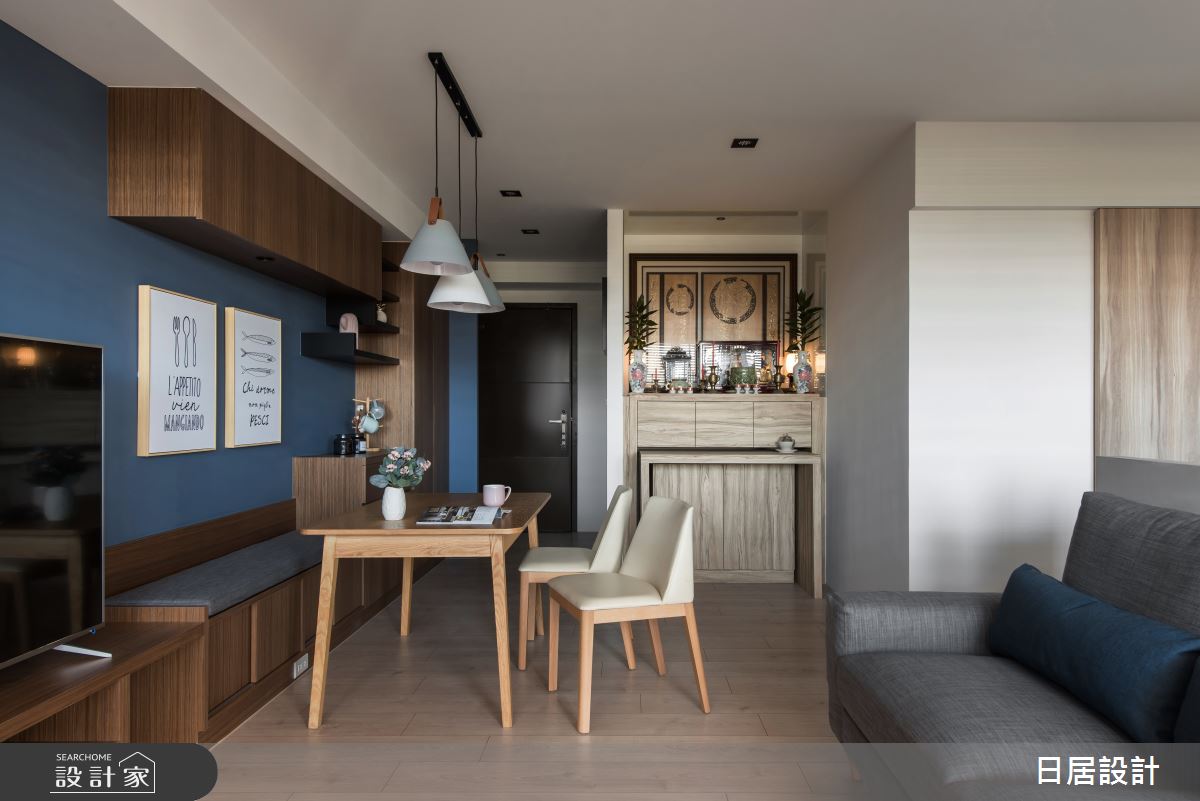 29坪新成屋(5年以下)＿混搭風客廳餐廳佛堂案例圖片＿日居設計＿日居_紳士之40