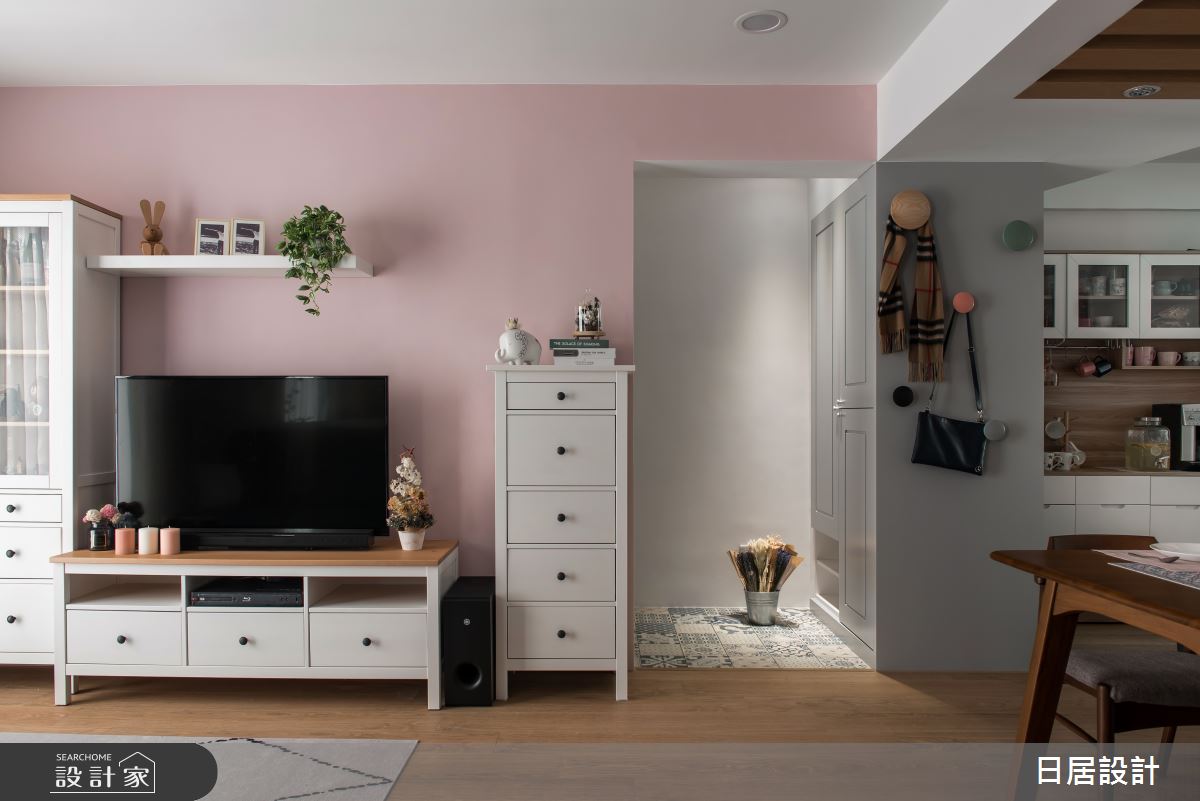 24坪老屋(31~40年)＿混搭風玄關客廳案例圖片＿日居設計＿日居_故事書之3