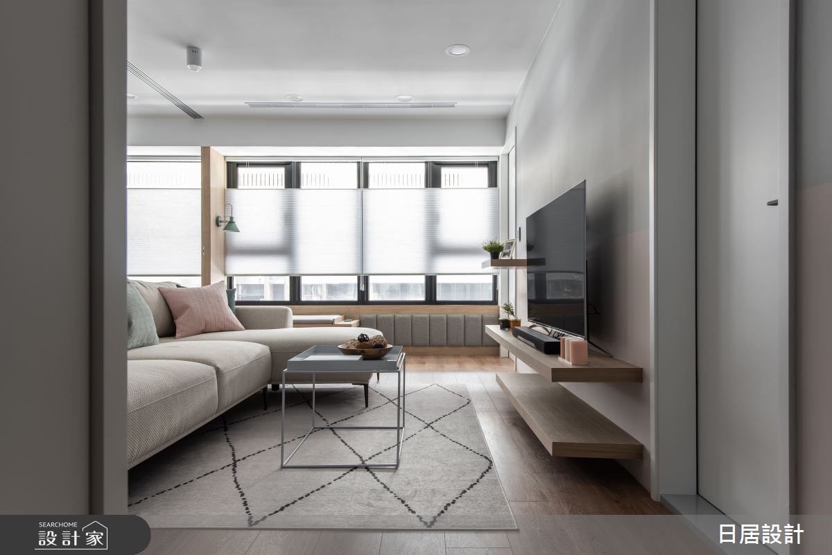 18坪新成屋(5年以下)＿混搭風客廳案例圖片＿日居設計＿日居_寧靜詼諧的調和小品之2