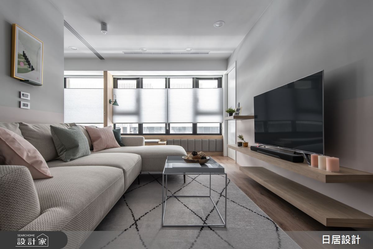 18坪新成屋(5年以下)＿混搭風客廳案例圖片＿日居設計＿日居_寧靜詼諧的調和小品之3