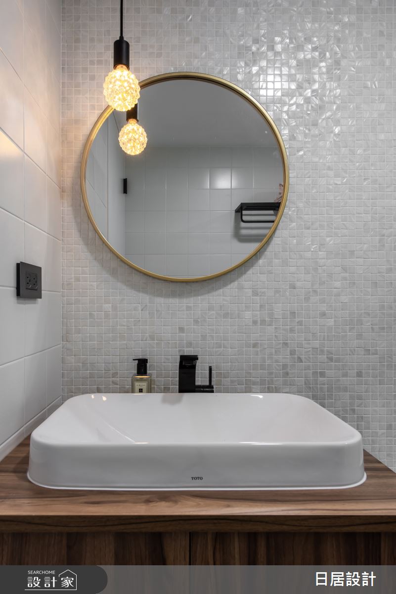 18坪新成屋(5年以下)＿混搭風浴室案例圖片＿日居設計＿日居_寧靜詼諧的調和小品之34