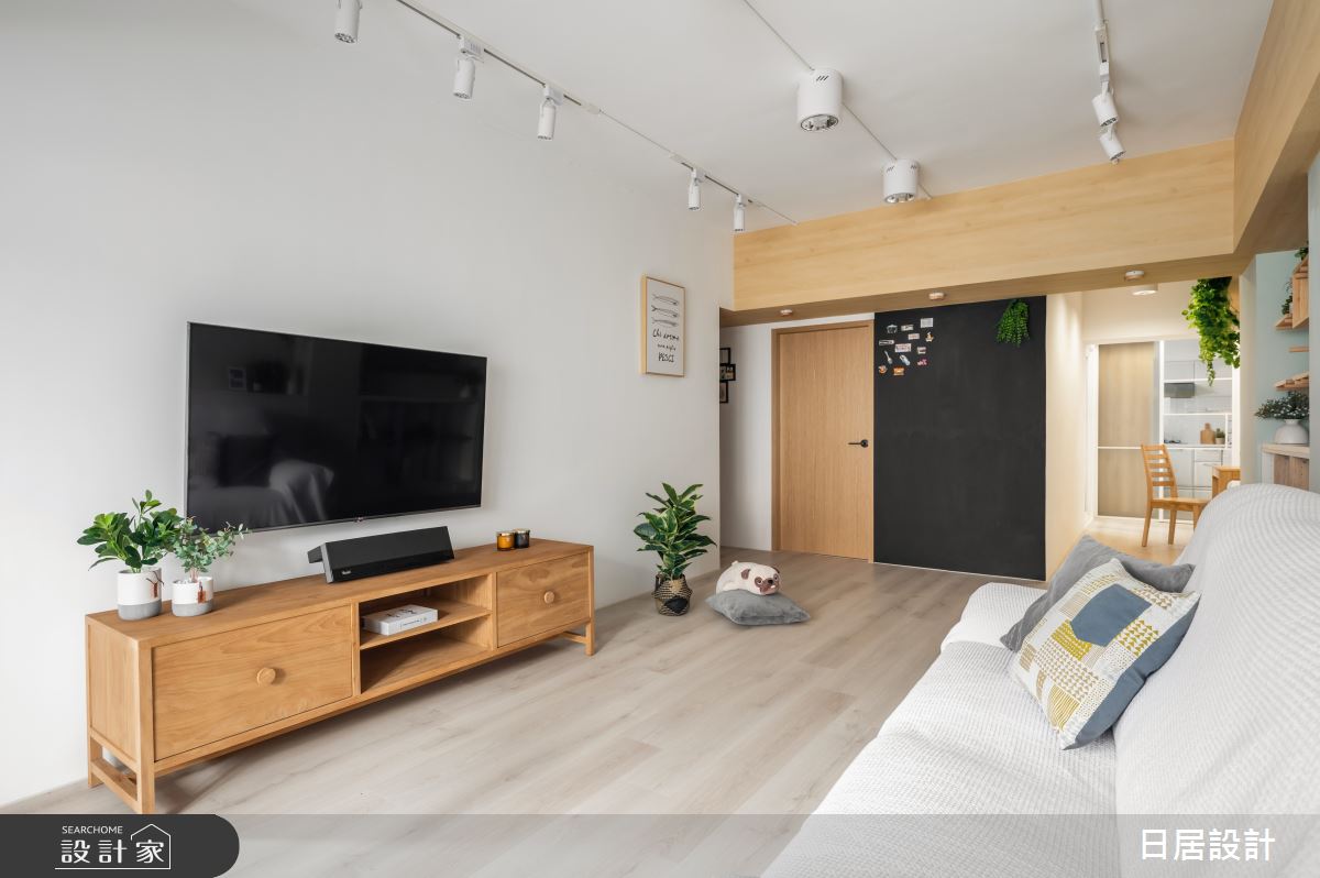 27坪老屋(31~40年)＿混搭風客廳案例圖片＿日居設計＿日居_綠意之7