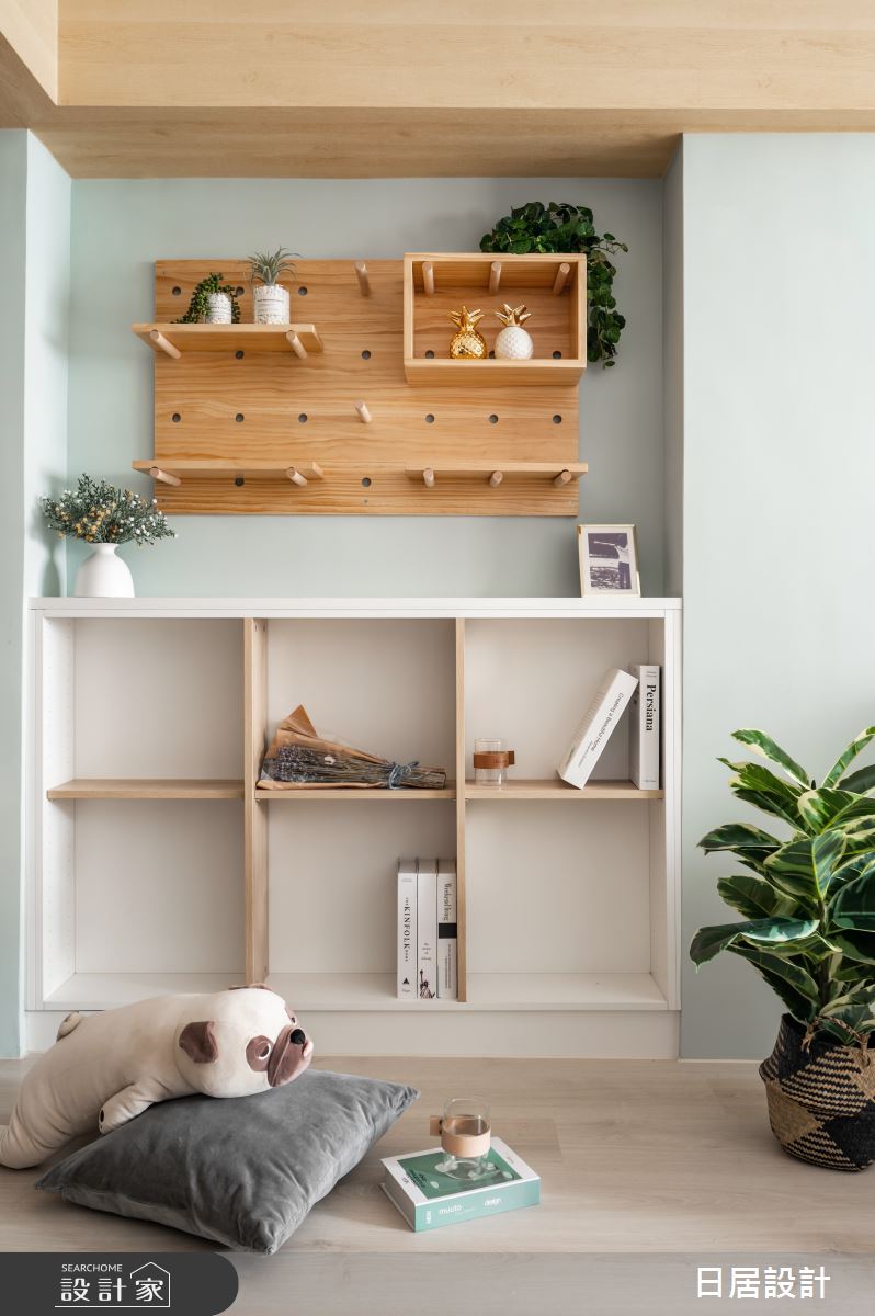 27坪老屋(31~40年)＿混搭風客廳案例圖片＿日居設計＿日居_綠意之6