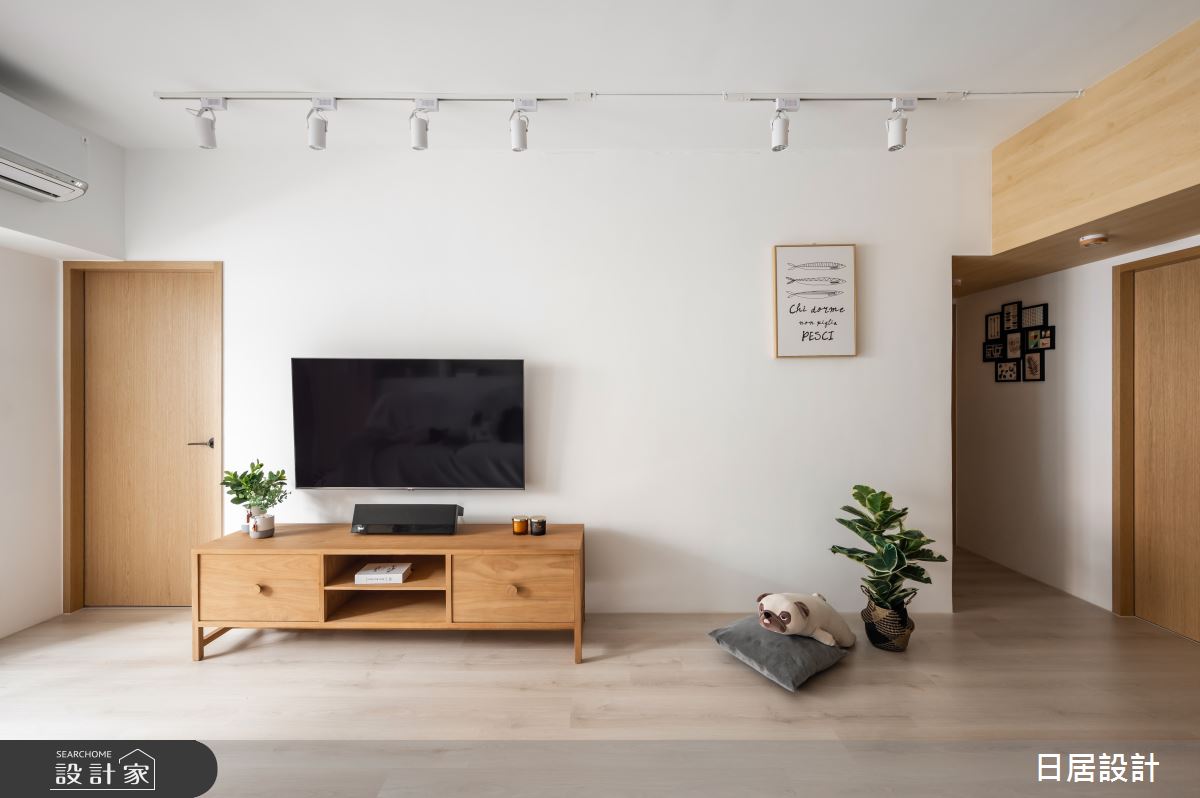27坪老屋(31~40年)＿混搭風客廳案例圖片＿日居設計＿日居_綠意之10