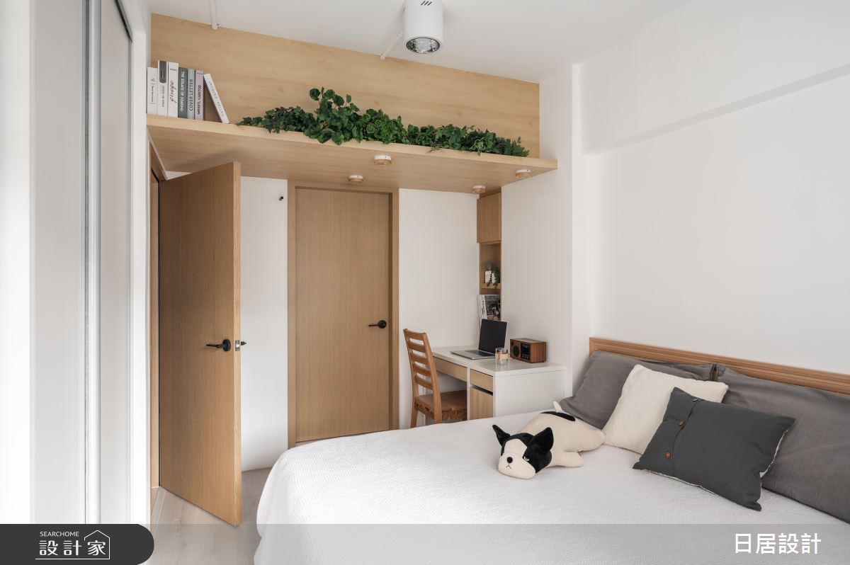 27坪老屋(31~40年)＿混搭風臥室案例圖片＿日居設計＿日居_綠意之27