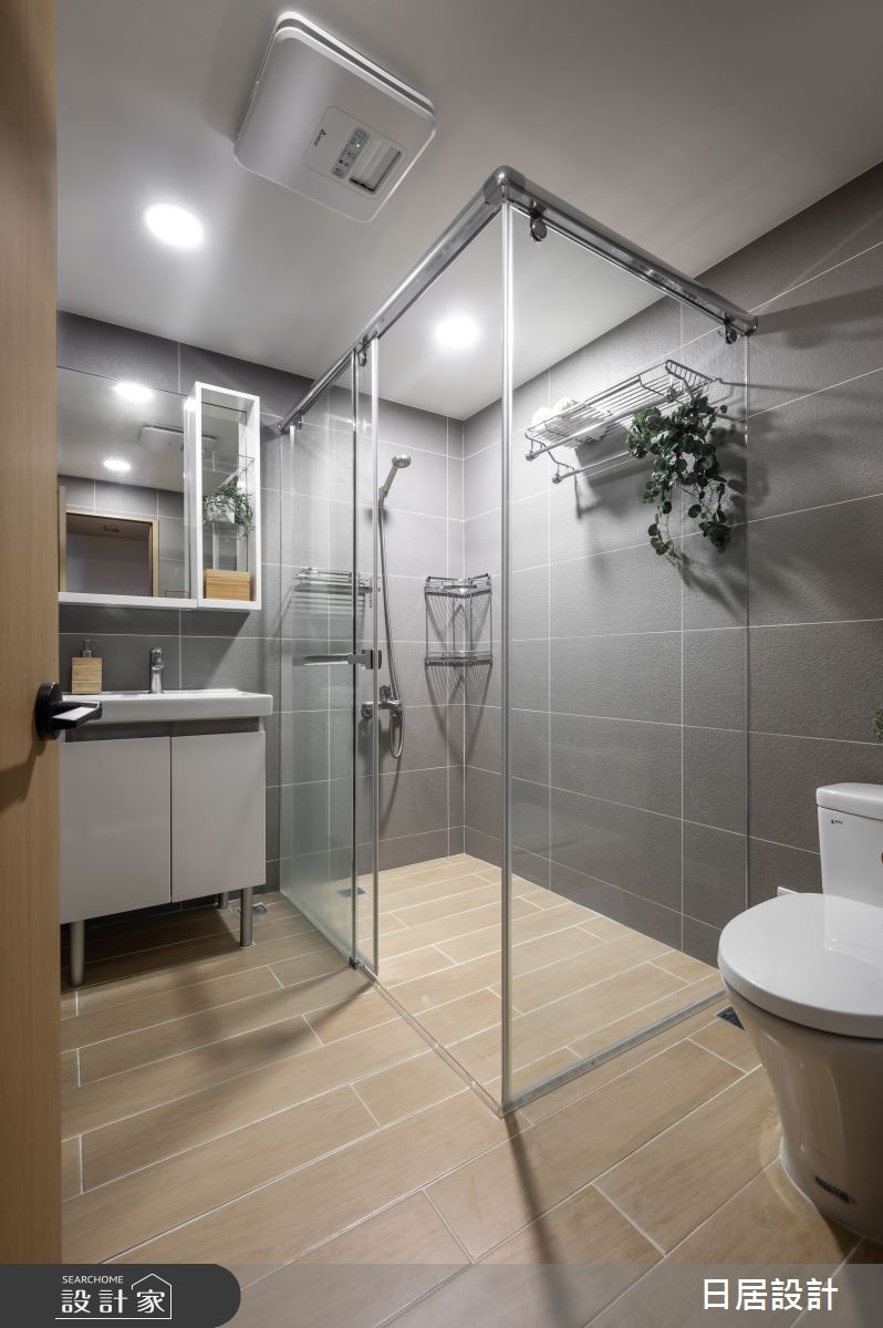 27坪老屋(31~40年)＿混搭風浴室案例圖片＿日居設計＿日居_綠意之33