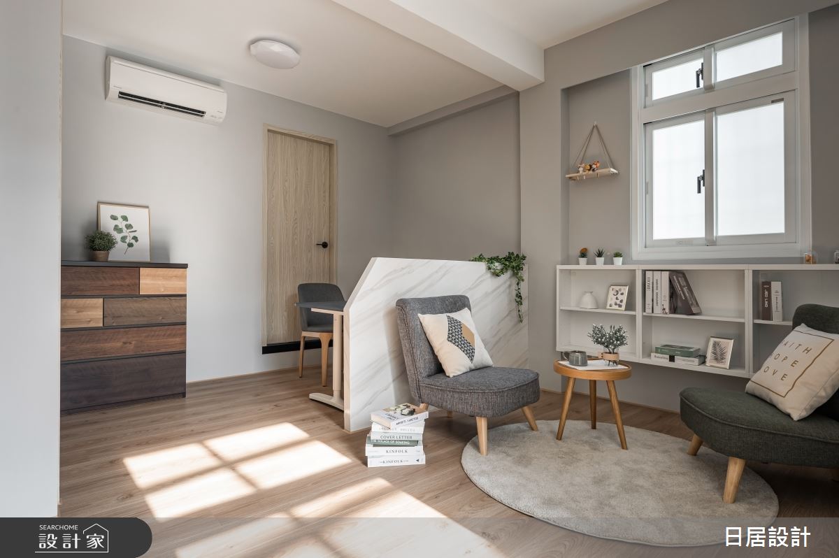 13坪老屋(31~40年)＿混搭風客廳案例圖片＿日居設計＿日居_杲杲出日之8