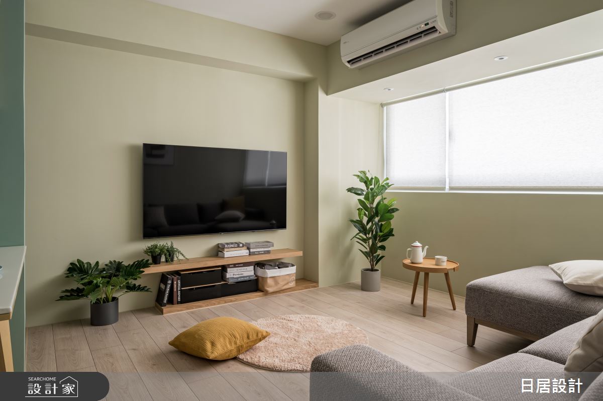 18坪老屋(16~30年)＿混搭風客廳案例圖片＿日居設計＿日居_芥黃小屋之8
