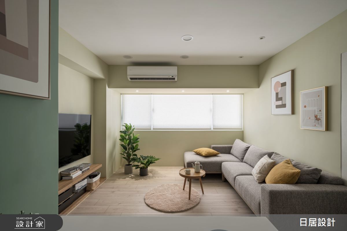 18坪老屋(16~30年)＿混搭風客廳案例圖片＿日居設計＿日居_芥黃小屋之11
