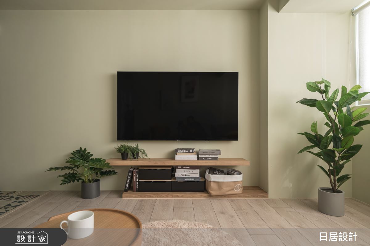 18坪老屋(16~30年)＿混搭風客廳案例圖片＿日居設計＿日居_芥黃小屋之12