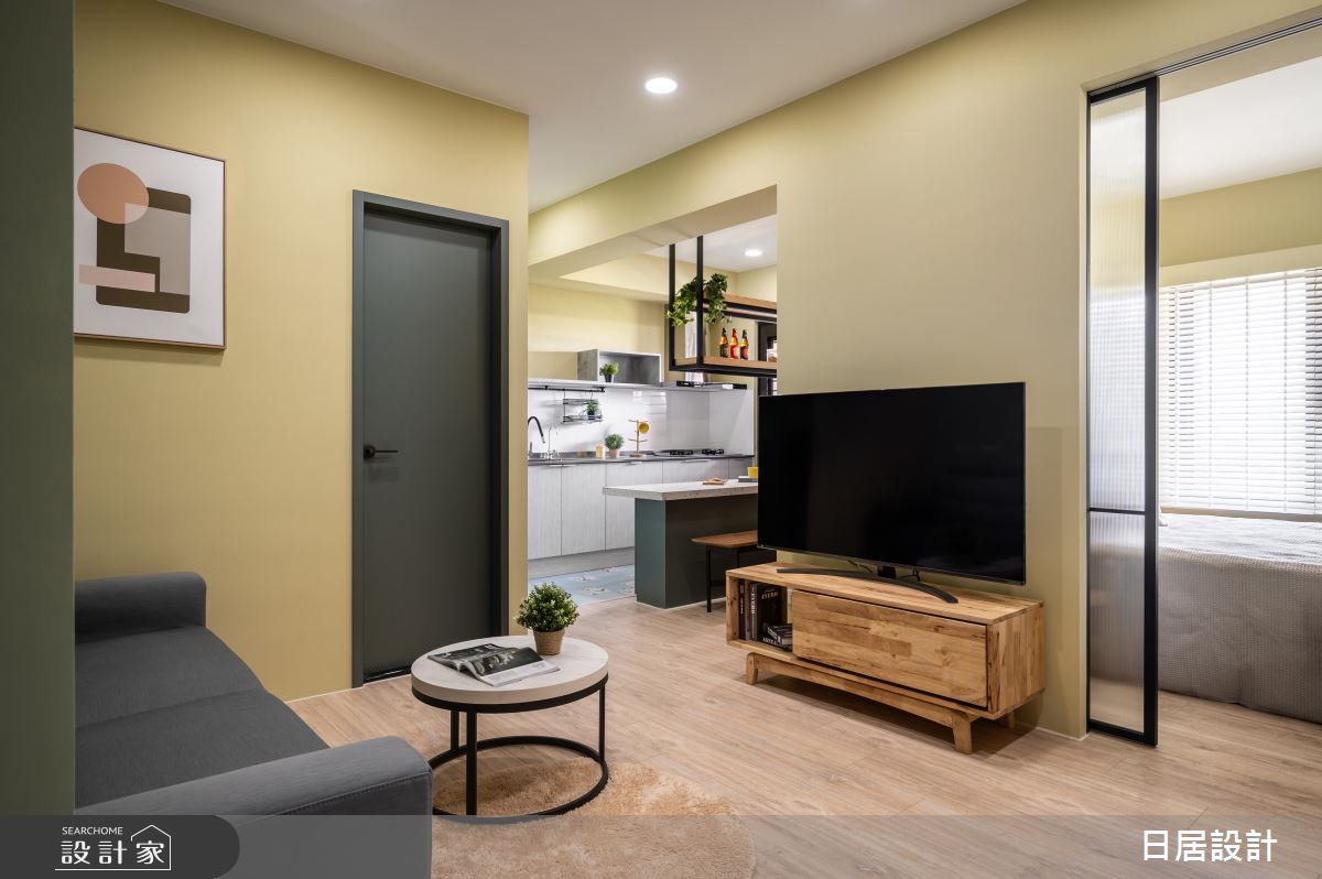 13坪新成屋(5年以下)＿混搭風客廳案例圖片＿日居設計＿日居_盛夏之8