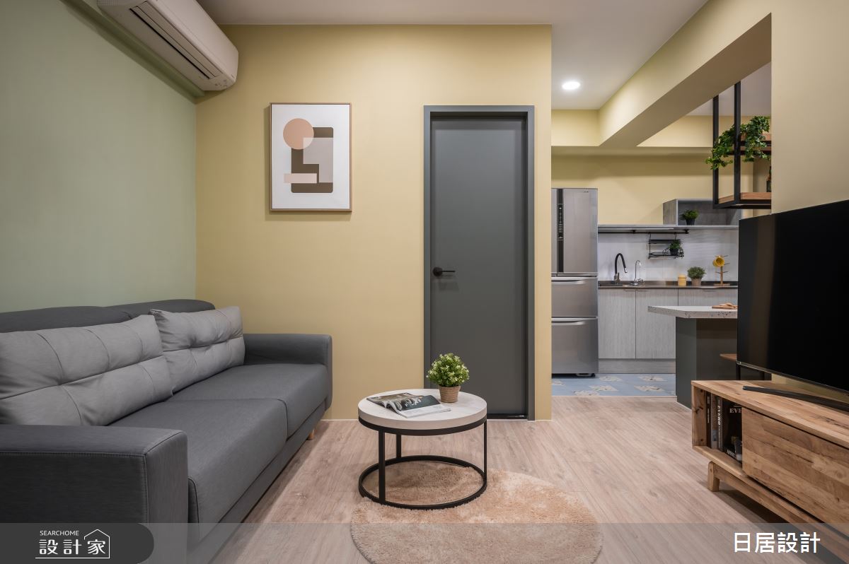 13坪新成屋(5年以下)＿混搭風客廳案例圖片＿日居設計＿日居_盛夏之3