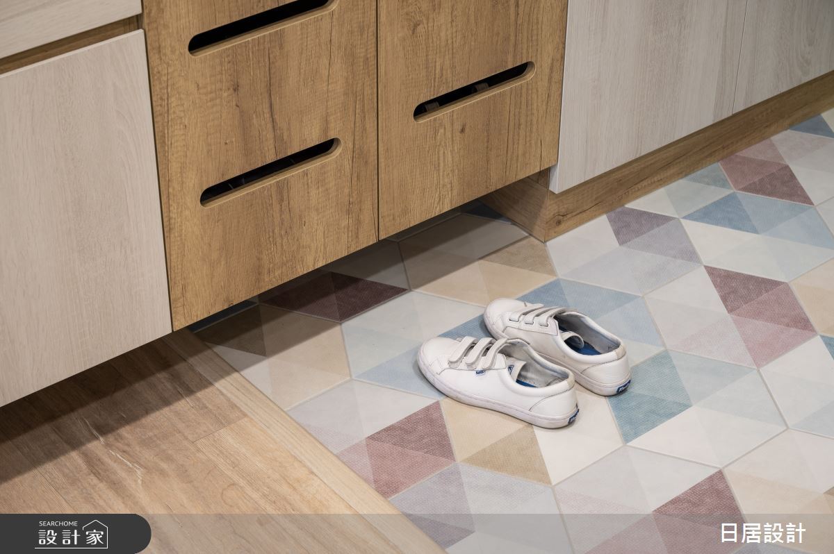 13坪新成屋(5年以下)＿混搭風玄關案例圖片＿日居設計＿日居_盛夏之2