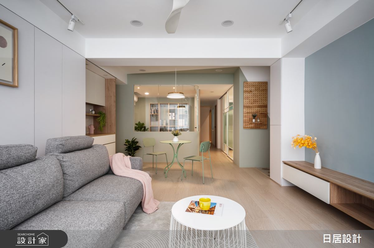 26坪老屋(31~40年)＿混搭風客廳案例圖片＿日居設計＿日居_恬適之17