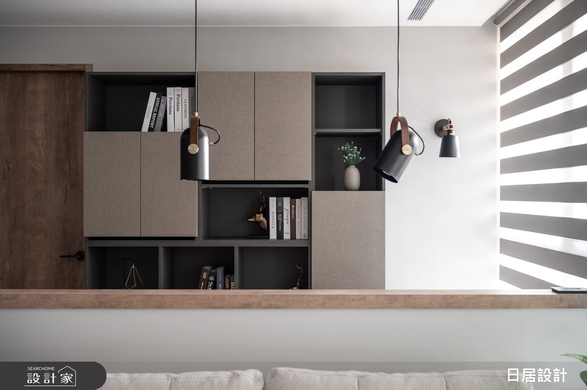 22坪新成屋(5年以下)＿混搭風客廳書房案例圖片＿日居設計＿日居_梣木厚綠佐醺香之11