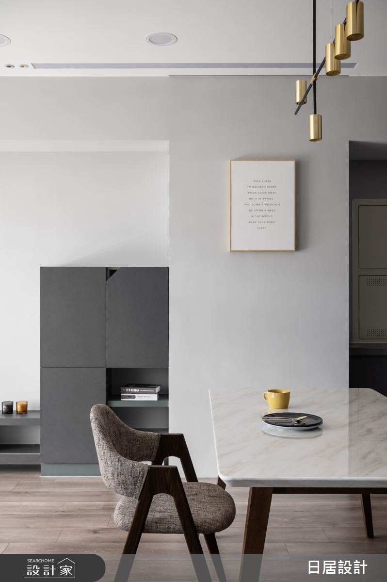 22坪新成屋(5年以下)＿混搭風餐廳案例圖片＿日居設計＿日居_梣木厚綠佐醺香之17