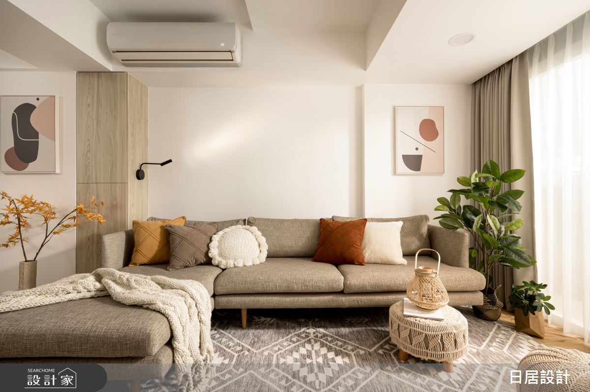 21坪老屋(31~40年)＿混搭風客廳案例圖片＿日居設計＿日居_秋褐之4