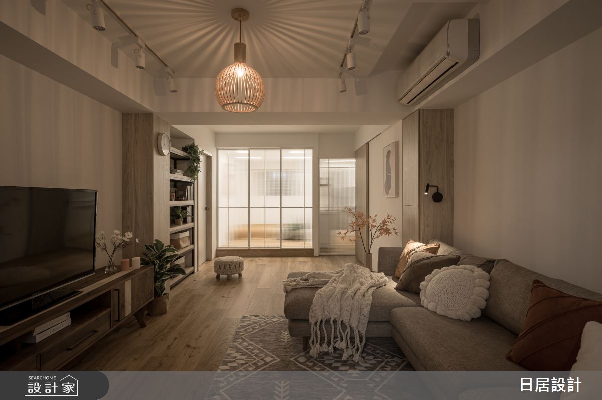 21坪老屋(31~40年)＿混搭風客廳案例圖片＿日居設計＿日居_秋褐之12