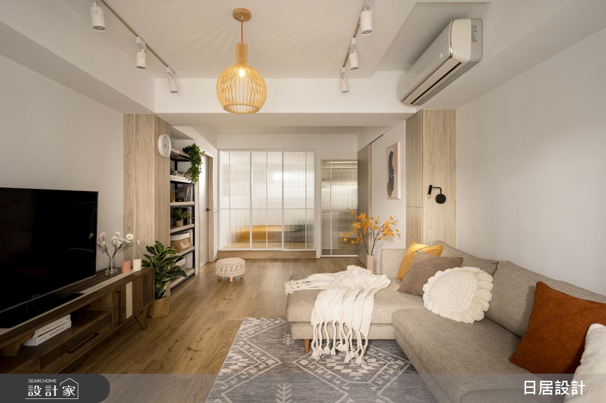 21坪老屋(31~40年)＿混搭風客廳案例圖片＿日居設計＿日居_秋褐之10