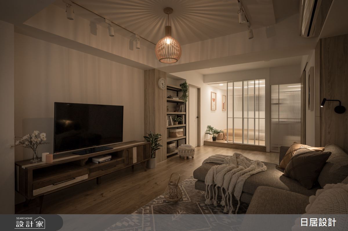 21坪老屋(31~40年)＿混搭風客廳案例圖片＿日居設計＿日居_秋褐之13