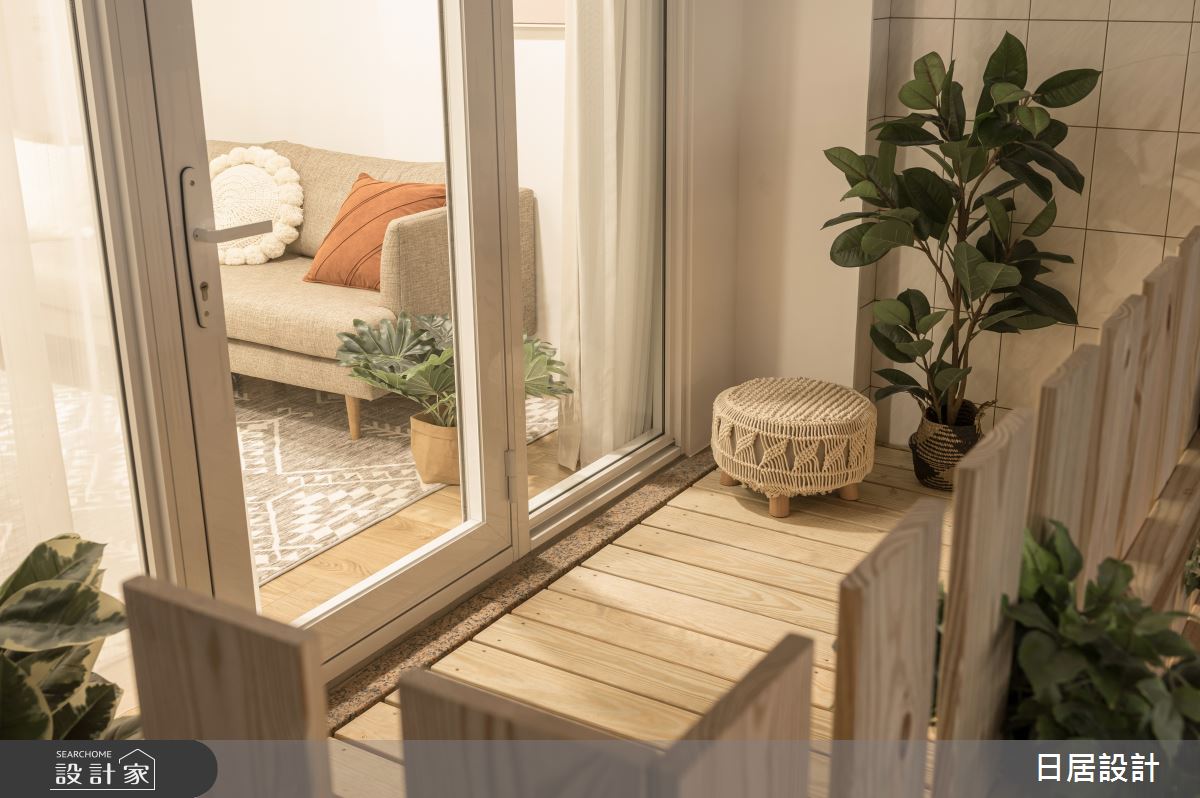 21坪老屋(31~40年)＿混搭風陽台案例圖片＿日居設計＿日居_秋褐之45